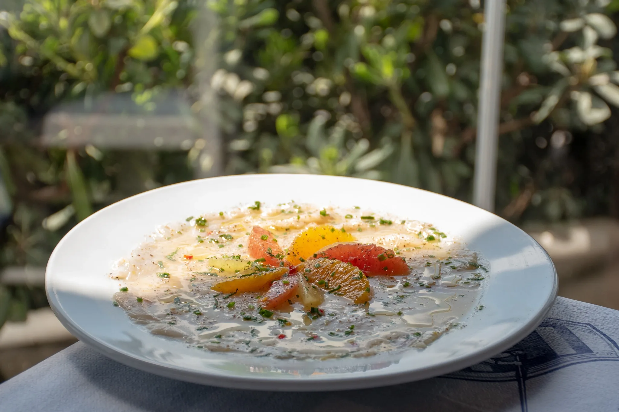 Carpaccio of the day, with citrus