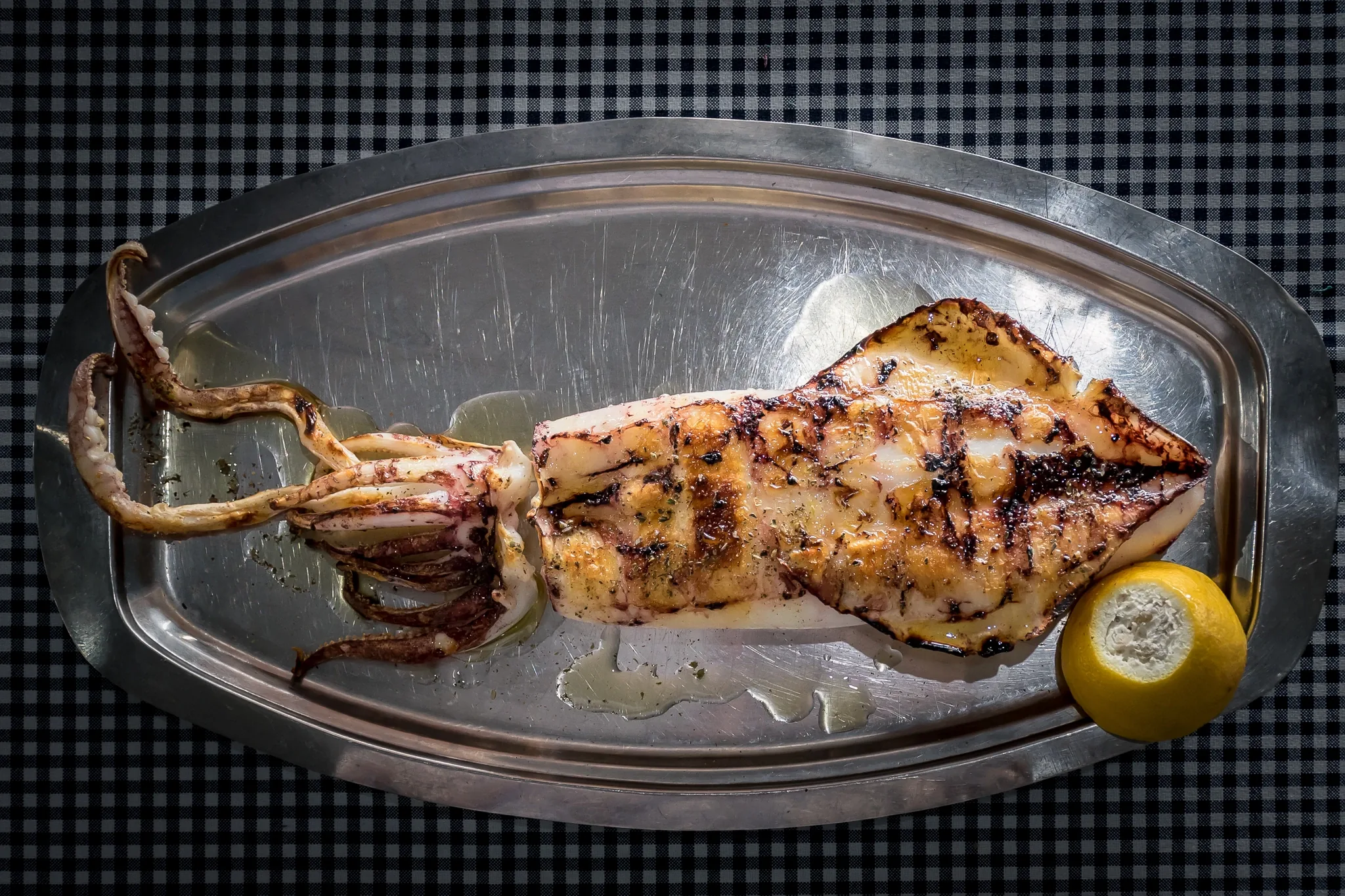 Grilled calamari